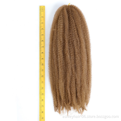 Julianna private label synthetic braiding hair kinky hair kanekalon afro kinky braids 18inches Cuban Marley Braid Hair
